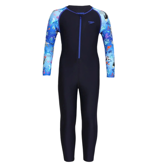 Tots Unisex Endurance 10 All In one Full Body Suit For Boys and Girls - True Navy & Coral