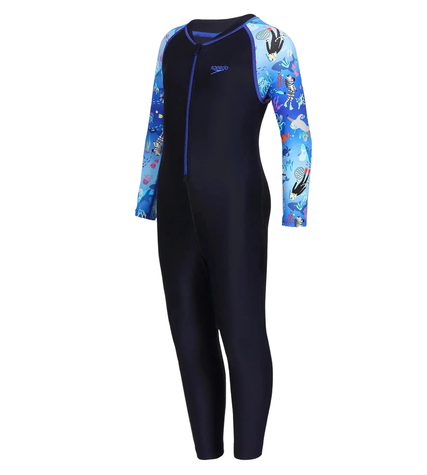 Tots Unisex Endurance 10 All In one Full Body Suit For Boys and Girls - True Navy & Coral