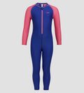Girls Endurance 10 Essential All In One Suit - True Cobalt & Fandango Pink
