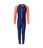 Tots Endurance10 Color Block All In One Full Body Suit For Boys and Girls - Harmony & Coral Sands