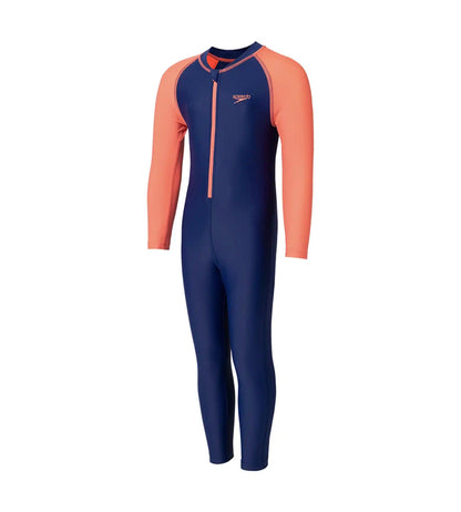 Girl's Endurance10 Color Block All In One Full Body Suit - Harmony & Coral Sands