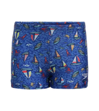 Tots Recycled Endura Brite Digital Print Aquashort For Boys - True Cobalt & Picton Blue