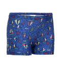 Tots Recycled Endura Brite Digital Print Aquashort For Boys - True Cobalt & Picton Blue