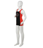 Girls Endurance 10 Cayla Legsuit Swimwear - Black & Watermelon