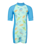 Tots Unisex Endurance10 Printed Essential Legsuit For Boys and Girls - Fish Tank & Periwinkle Blue