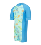 Tots Unisex Endurance10 Printed Essential Legsuit For Boys and Girls - Fish Tank & Periwinkle Blue