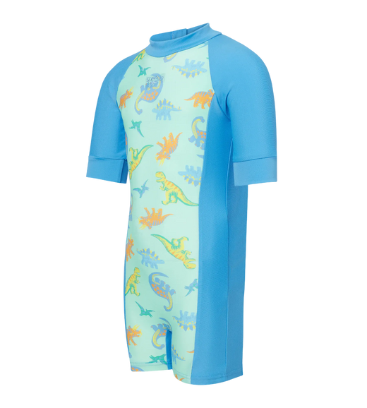 Tots Unisex Endurance10 Printed Essential Legsuit For Boys and Girls - Fish Tank & Periwinkle Blue