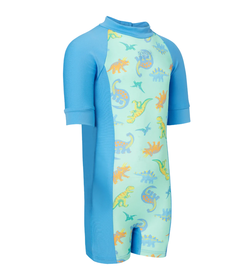 Tots Unisex Endurance10 Printed Essential Legsuit For Boys and Girls - Fish Tank & Periwinkle Blue