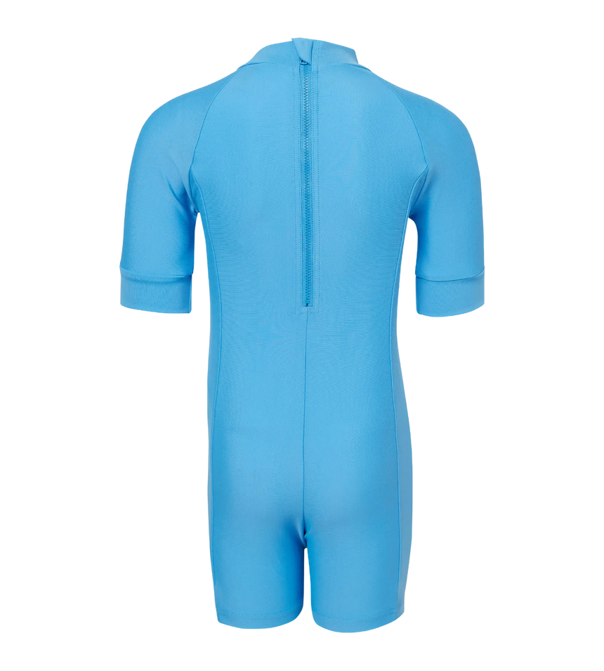 Tots Unisex Endurance10 Printed Essential Legsuit For Boys and Girls - Fish Tank & Periwinkle Blue