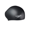Women's Long Hair Silicone Swim Caps -Black