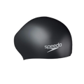 Women's Long Hair Silicone Swim Caps -Black