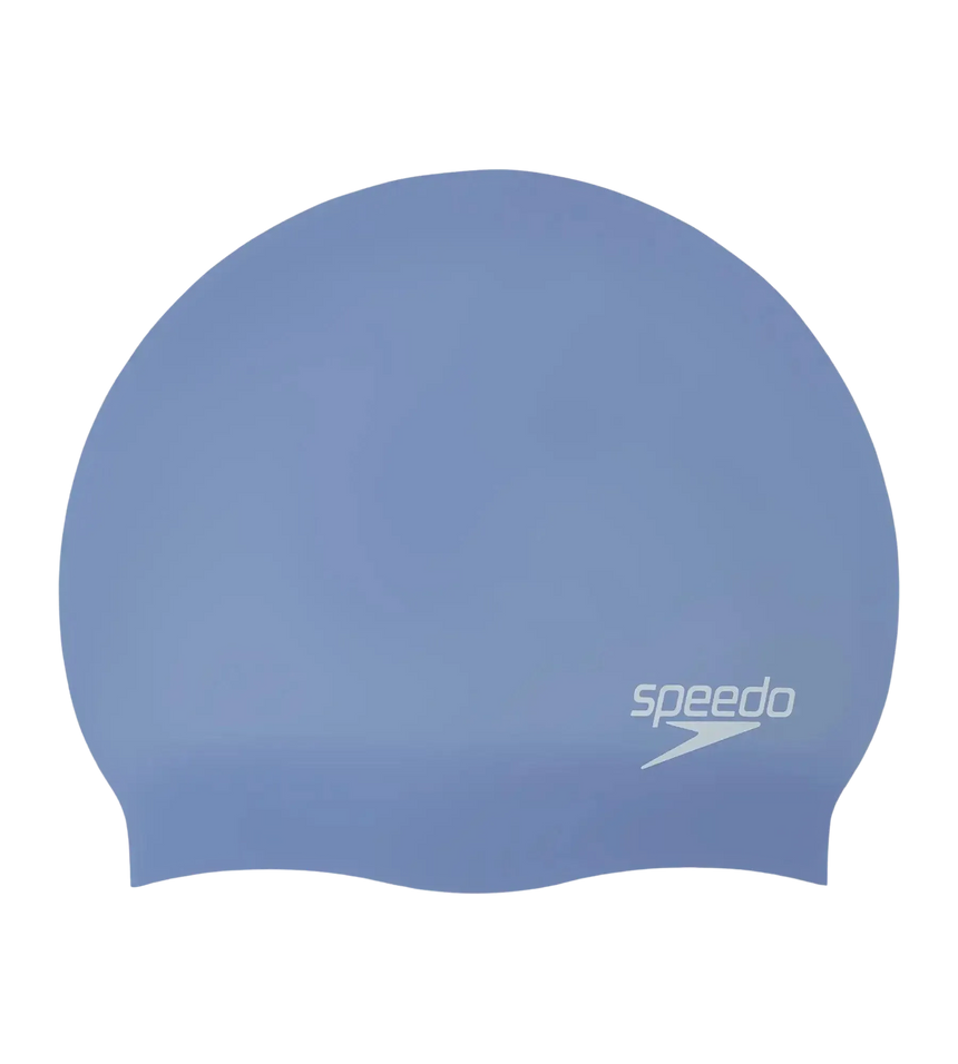 Women's Long Hair Silicone Swim Caps - Blue