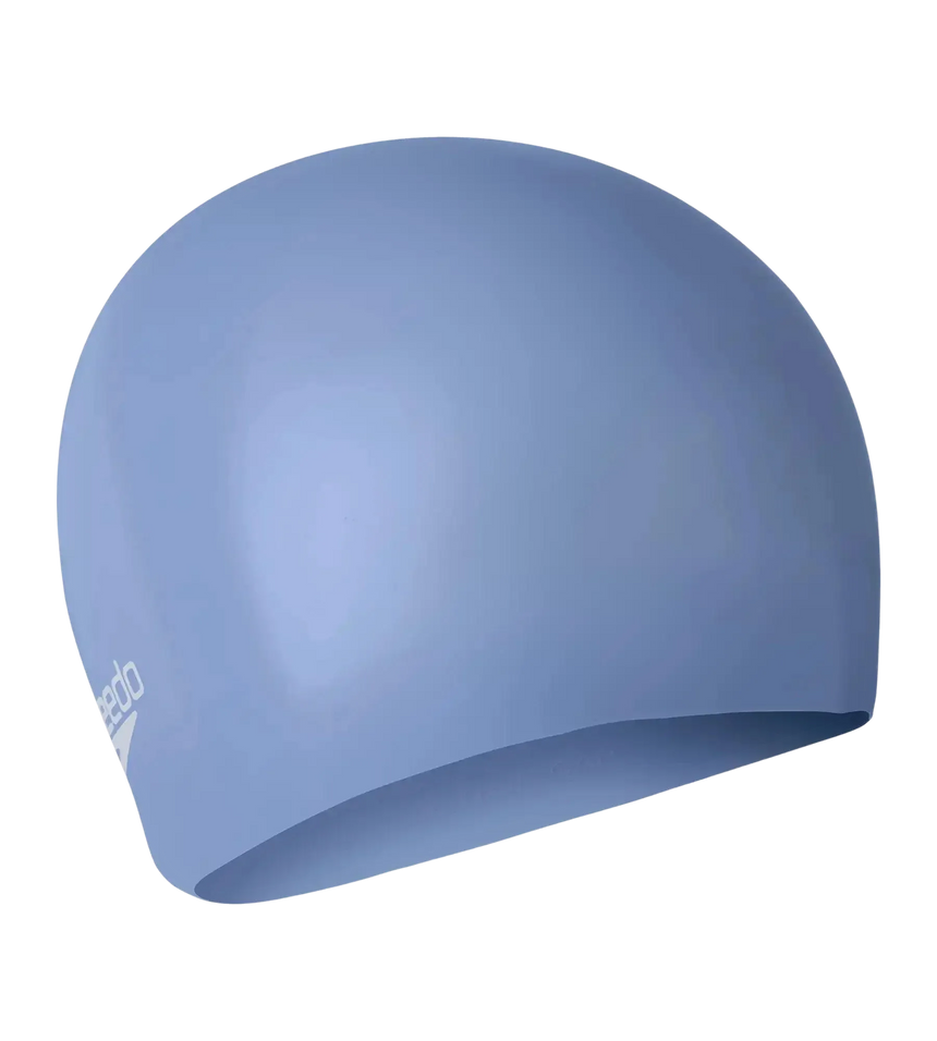 Women's Long Hair Silicone Swim Caps - Blue