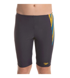 Boy's Endurance 10 Logo Panel Jammer - True Navy & Mango