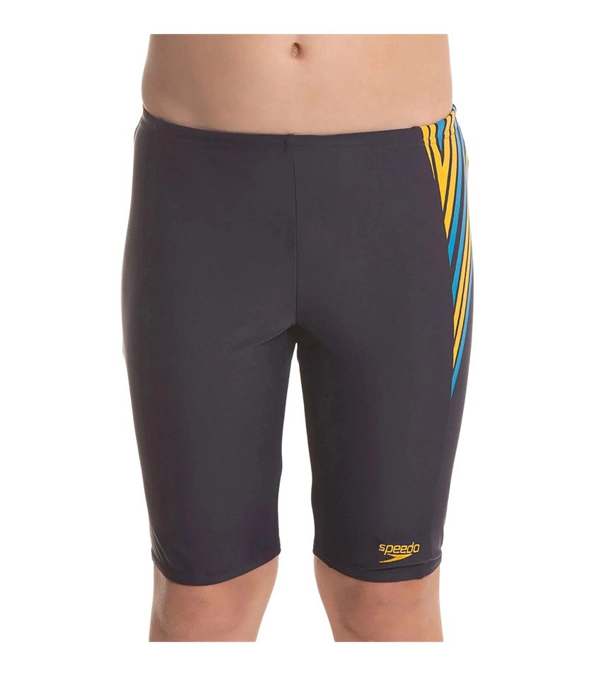Boy's Endurance 10 Logo Panel Jammer - True Navy & Mango