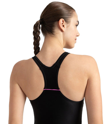 Women's Endurance10 Classic Racerback Legsuit - Black & Neon Violet
