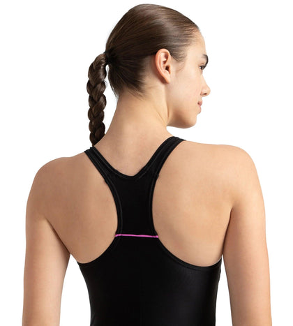Women's Endurance10 Classic Racerback Legsuit - Black & Neon Violet