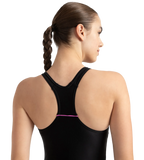 Women's Endurance10 Classic Racerback Legsuit - Black & Neon Violet