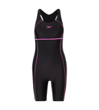 Women's Endurance10 Classic Racerback Legsuit - Black & Neon Violet