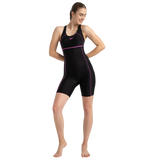 Women's Endurance10 Classic Racerback Legsuit - Black & Neon Violet