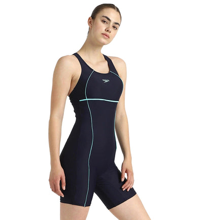 Women's Endurance10 Classic Racerback Legsuit - True Navy & Arctic Glass