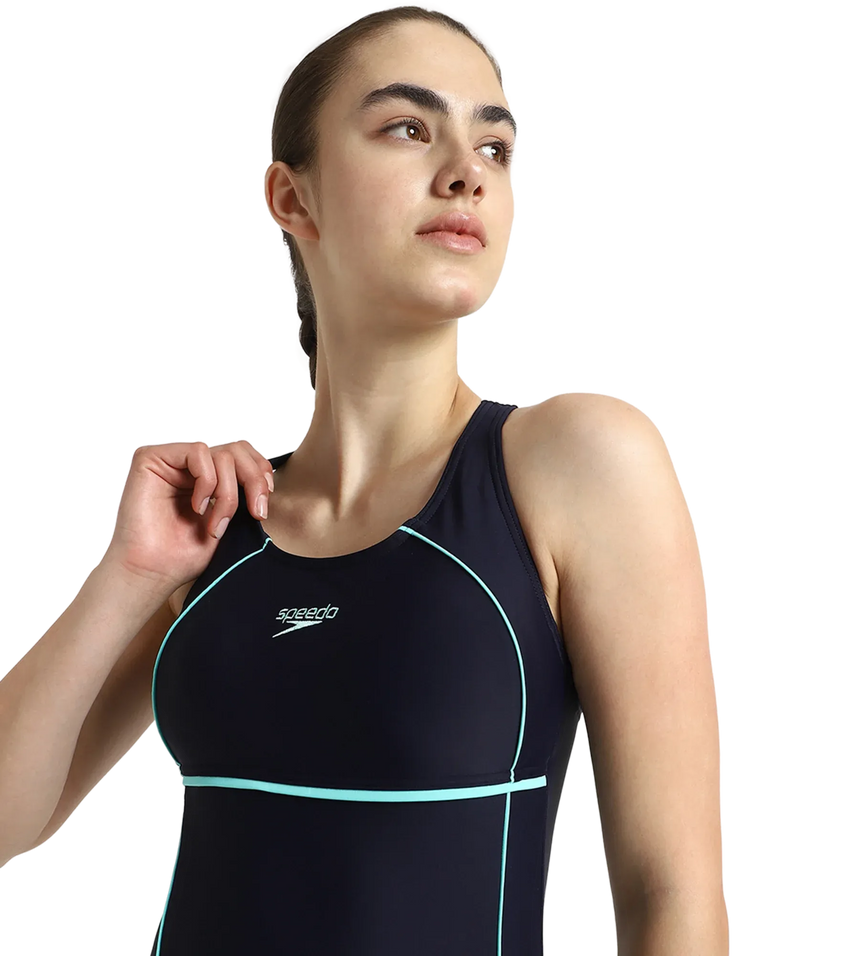 Women's Endurance10 Classic Racerback Legsuit - True Navy & Arctic Glass
