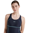 Women's Endurance 10 Classic Racerback Legsuit Swimwear - True Navy & Marine Blue
