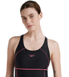 Women's Endurance 10 Classic Racerback Legsuit Swimwear - Black & Fandango Pink