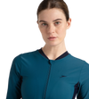 Women's Endurance 10 Two Piece Full Body Suit Swimwear - Dark Teal & True Navy
