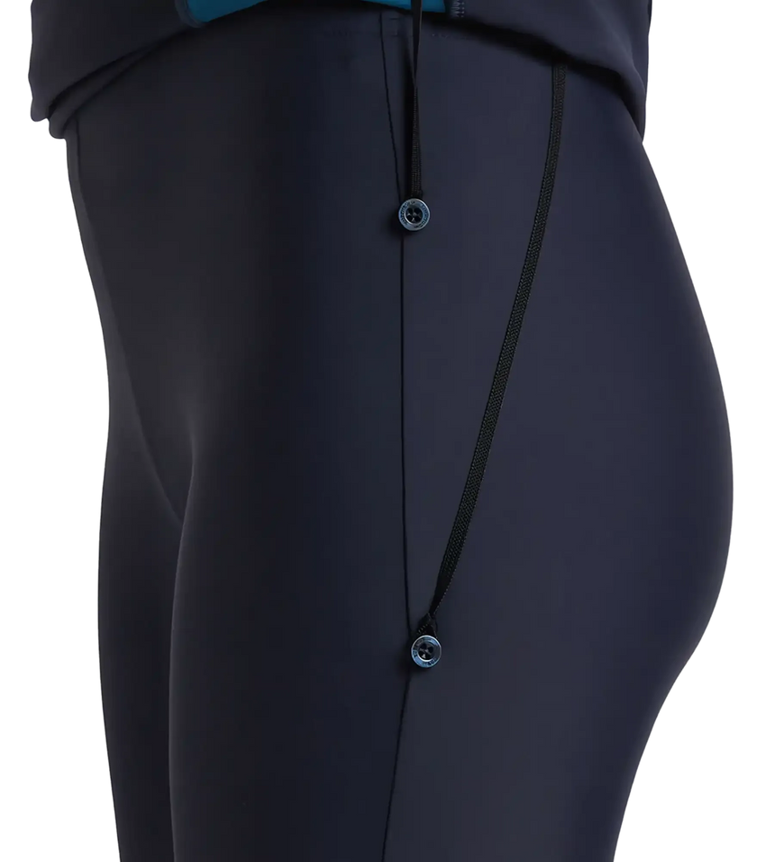 Women's Endurance 10 Two Piece Full Body Suit Swimwear - True Navy & Dark Teal