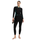 Women's Endurance10 Two Piece Closedback Full Body Suit - Black, Dark Teal & Arctic Glass