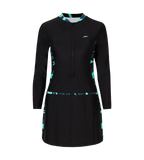 Women's Endurance10 Two Piece Closedback Full Body Suit - Black, Dark Teal & Arctic Glass