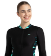 Women's Endurance10 Two Piece Closedback Full Body Suit - Black, Dark Teal & Arctic Glass