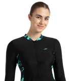 Women's Endurance10 Two Piece Closedback Full Body Suit - Black, Dark Teal & Arctic Glass
