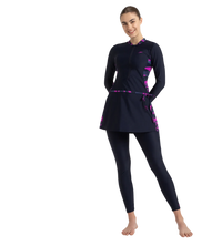Women's Endurance10 Two Piece Closedback Full Body Suit - True Navy, Hapuna Blue & Diva