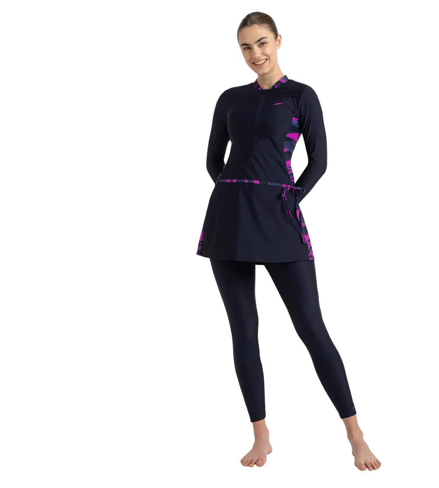 Women's Endurance10 Two Piece Closedback Full Body Suit - True Navy, Hapuna Blue & Diva