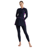 Women's Endurance10 Two Piece Closedback Full Body Suit - True Navy, Hapuna Blue & Diva