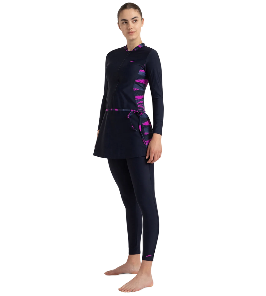 Women's Endurance10 Two Piece Closedback Full Body Suit - True Navy, Hapuna Blue & Diva