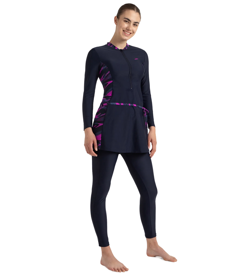 Women's Endurance10 Two Piece Closedback Full Body Suit - True Navy, Hapuna Blue & Diva