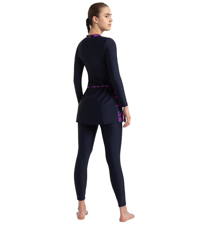 Women's Endurance10 Two Piece Closedback Full Body Suit - True Navy, Hapuna Blue & Diva
