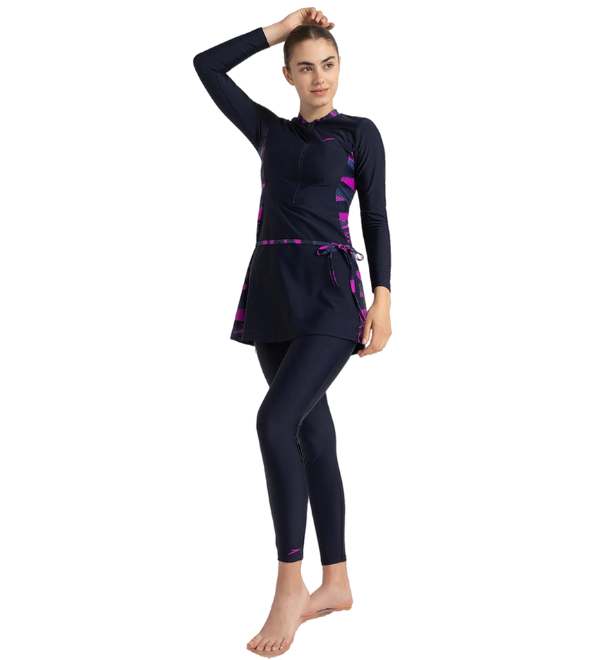 Women's Endurance10 Two Piece Closedback Full Body Suit - True Navy, Hapuna Blue & Diva
