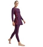 Women's Enduraflex Two Piece Closedback Full Body Suit - Plum Dandy, Coral Sands & Neon Violet
