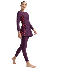 Women's Enduraflex Two Piece Closedback Full Body Suit - Plum Dandy, Coral Sands & Neon Violet