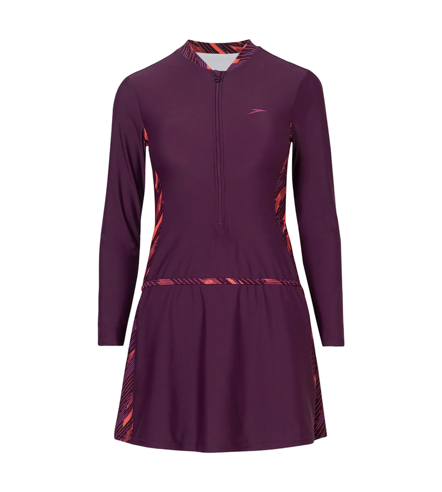 Women's Enduraflex Two Piece Closedback Full Body Suit - Plum Dandy, Coral Sands & Neon Violet