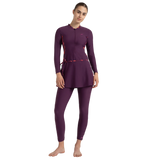 Women's Enduraflex Two Piece Closedback Full Body Suit - Plum Dandy, Coral Sands & Neon Violet
