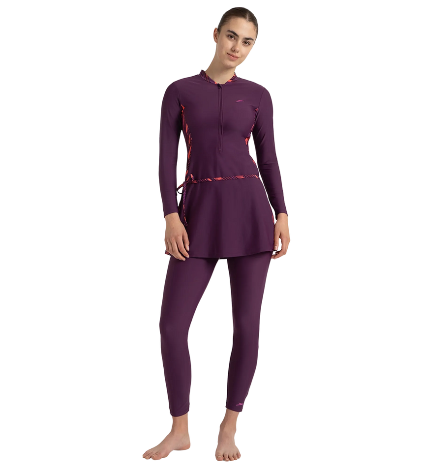 Women's Enduraflex Two Piece Closedback Full Body Suit - Plum Dandy, Coral Sands & Neon Violet
