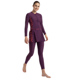 Women's Enduraflex Two Piece Closedback Full Body Suit - Plum Dandy, Coral Sands & Neon Violet