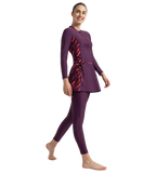 Women's Enduraflex Two Piece Closedback Full Body Suit - Plum Dandy, Coral Sands & Neon Violet