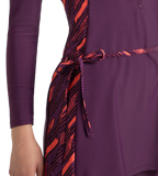 Women's Enduraflex Two Piece Closedback Full Body Suit - Plum Dandy, Coral Sands & Neon Violet