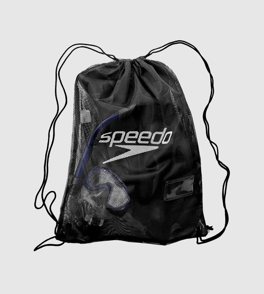 Speedo Water Resistant Lightweight Swim Kit Mesh Bag - Black